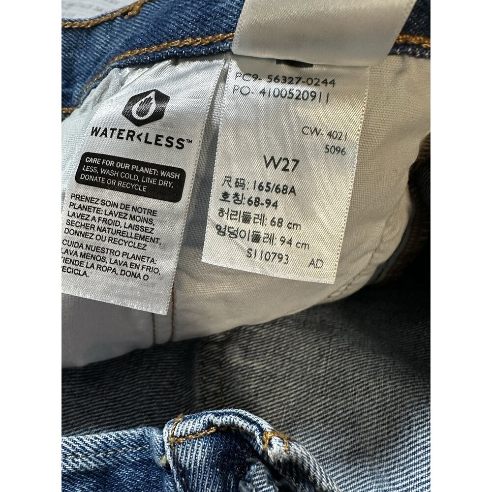 Levi's 501 Premium‎ Shorts Women Sz 27 Button Fly Distressed Denim High Rise NWT - Picture 5 of 7